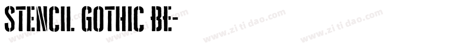 Stencil Gothic BE字体转换